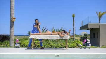 Body treatments, aromatherapy, deep-tissue massages, Swedish massages