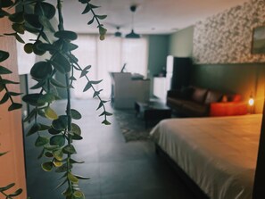 1 slaapkamer, een strijkplank/strijkijzer, reisbedje, wifi