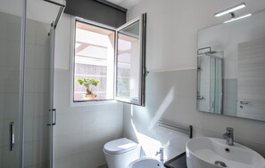 Shower, hair dryer