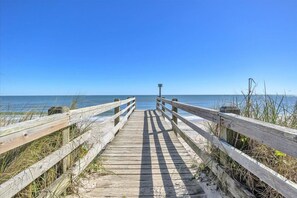Accommodatie ligt op het strand