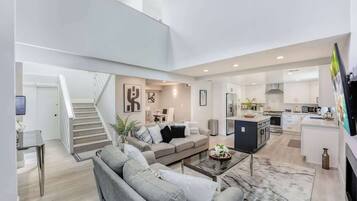 Smart TV, fireplace, offices