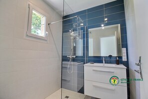 Shower, hair dryer
