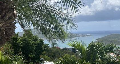 Spectacular View of St Thomas Harbor from both floors & Pool at Bettye’s Villa.