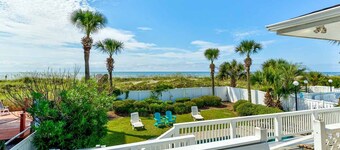 Oceanfront pet friendly home with pool and hot tub sleeps twenty