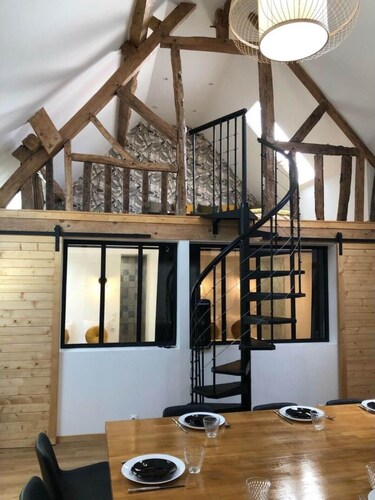 Superb Loft in a stable 5 people, 15 min Amiens