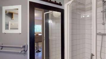 Shower, hair dryer