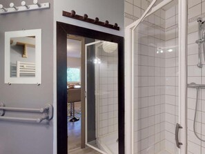 Shower, hair dryer