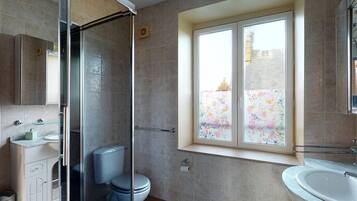Shower, hair dryer