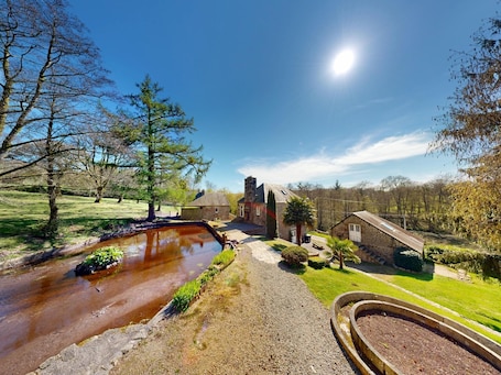 Property grounds. Moulin du Gast 35 people: unusual housing,jacuzzi sauna billiards