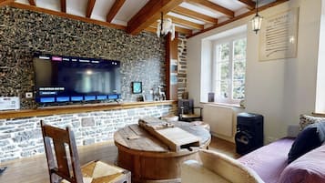 Fireplace, ping pong