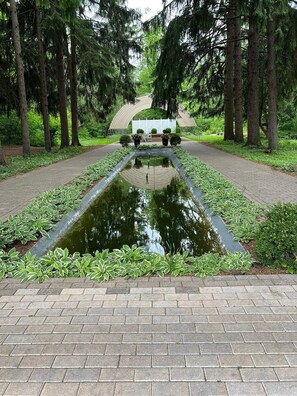 Property grounds - A cozy little house along Trail Creek awaits you. Relax. Unwind. Enjoy. (Michigan City)