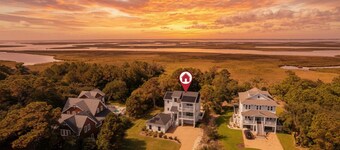 Soundfront Sunset Estate | Pool, Elevator, Hot Tub, Renowned Currituck Club Access