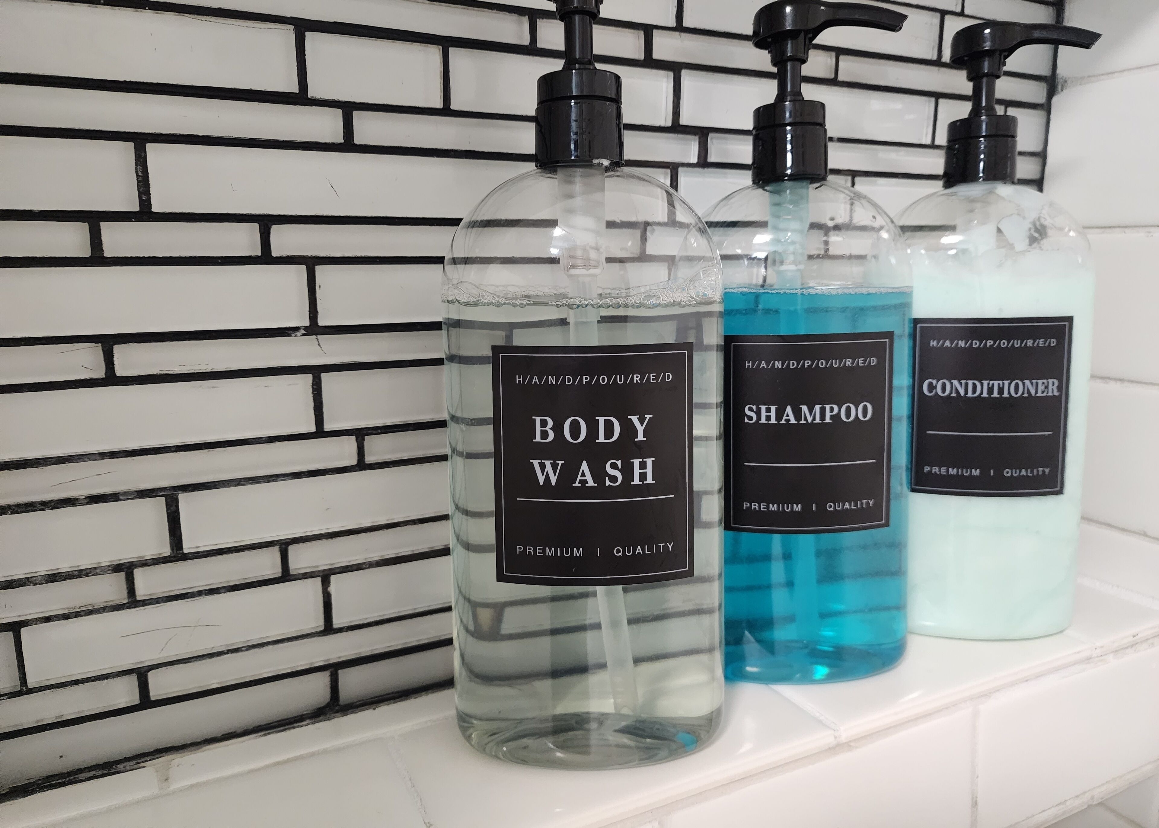 Hair dryer, bidet, towels, soap