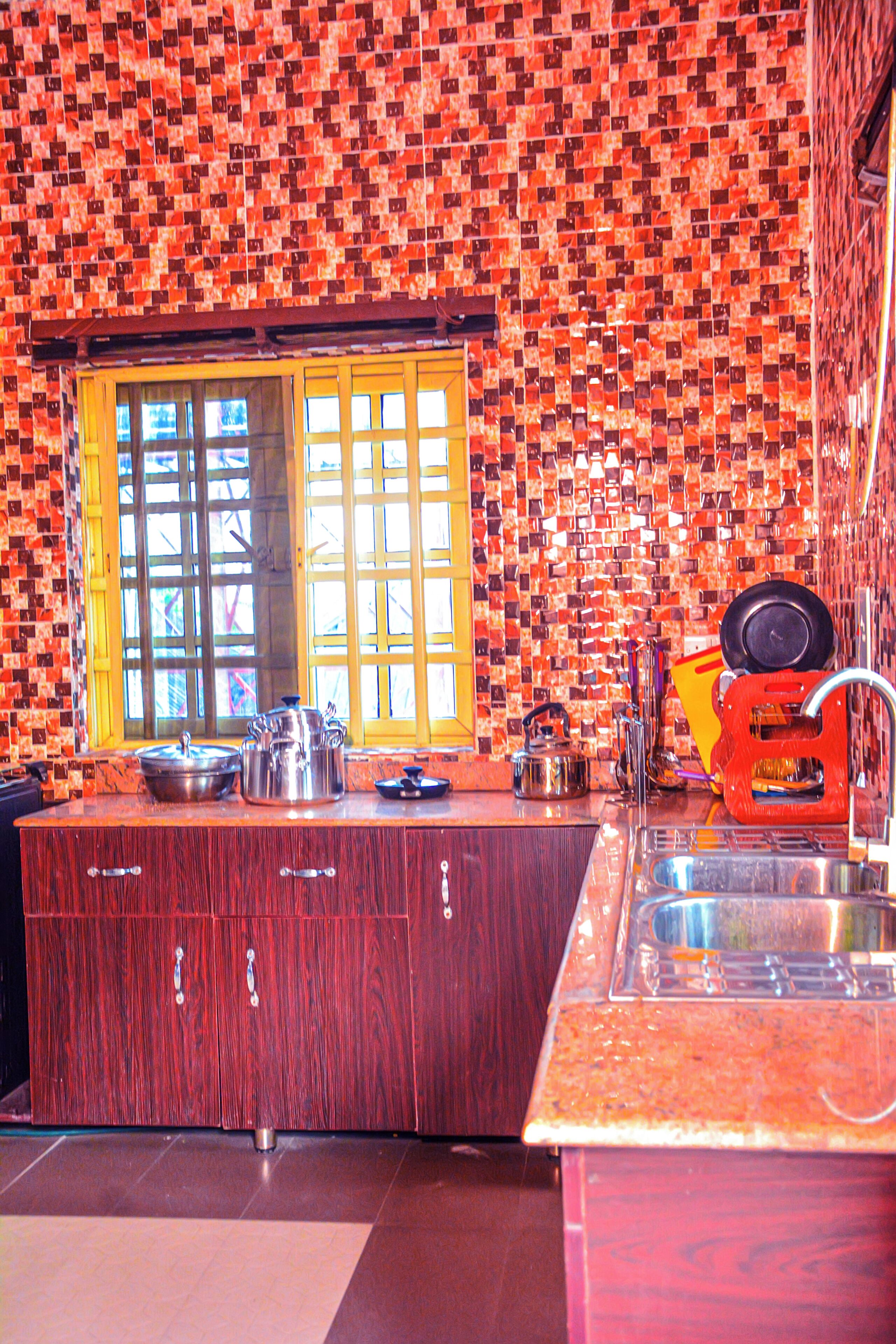 Apartment | Private kitchen | Full-size fridge, microwave, blender, cleaning supplies