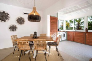 Dining - Jacaranda (2 bedrooms) - Ocean view villa with pool, Terres Basses, St. Martin (Terres Basses)