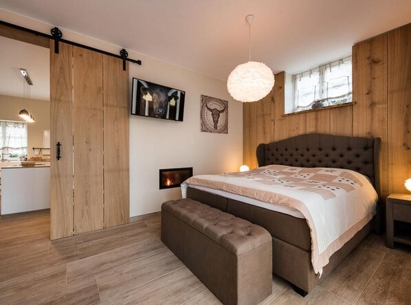 1 bedroom, iron/ironing board, WiFi, bed sheets - Ferienwohnung "paulina" im Historischen Speichergebäude auf Einem Bauernhof (Münster)