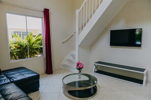 Apartment, 1 Bedroom, Patio, Garden View | Living room - Cozy 1-bedroom-apartment 2 km From Eagle Beach (Noord)