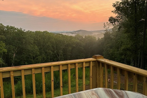 View from the hot tub!