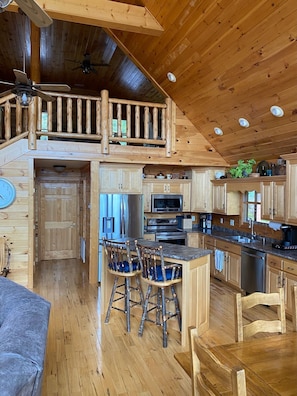 Fridge, microwave, oven, stovetop - Mountain Home with Views for Miles!!! (Murphy)