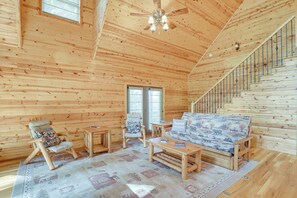 Interior - Fire Pit & Views: Picturesque Cabin in Burnsville! (Burnsville)