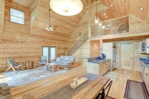 House (3 Bedrooms) | Interior - Fire Pit & Views: Picturesque Cabin in Burnsville! (Burnsville)