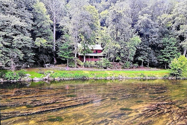 View from across the New River.