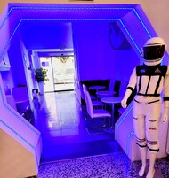 Dormitorio compartido básico, 1 cama doble | Zona de estar
