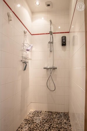 Shower, hair dryer