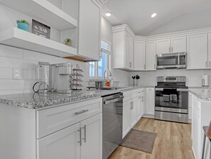 Private kitchen - New Beach House w/Private Pool & EV Charger-1 Block to Beach, Walk to Everything (Cocoa Beach)