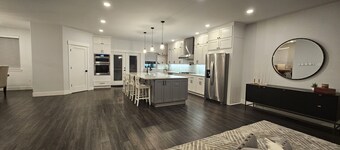 5 bed 2.5 bath w/ detached game room. Open concept, spacious for large groups.