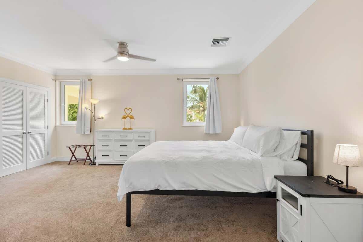 4 bedrooms, iron/ironing board, travel crib, WiFi