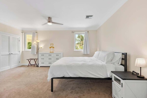 4 bedrooms, iron/ironing board, travel crib, WiFi