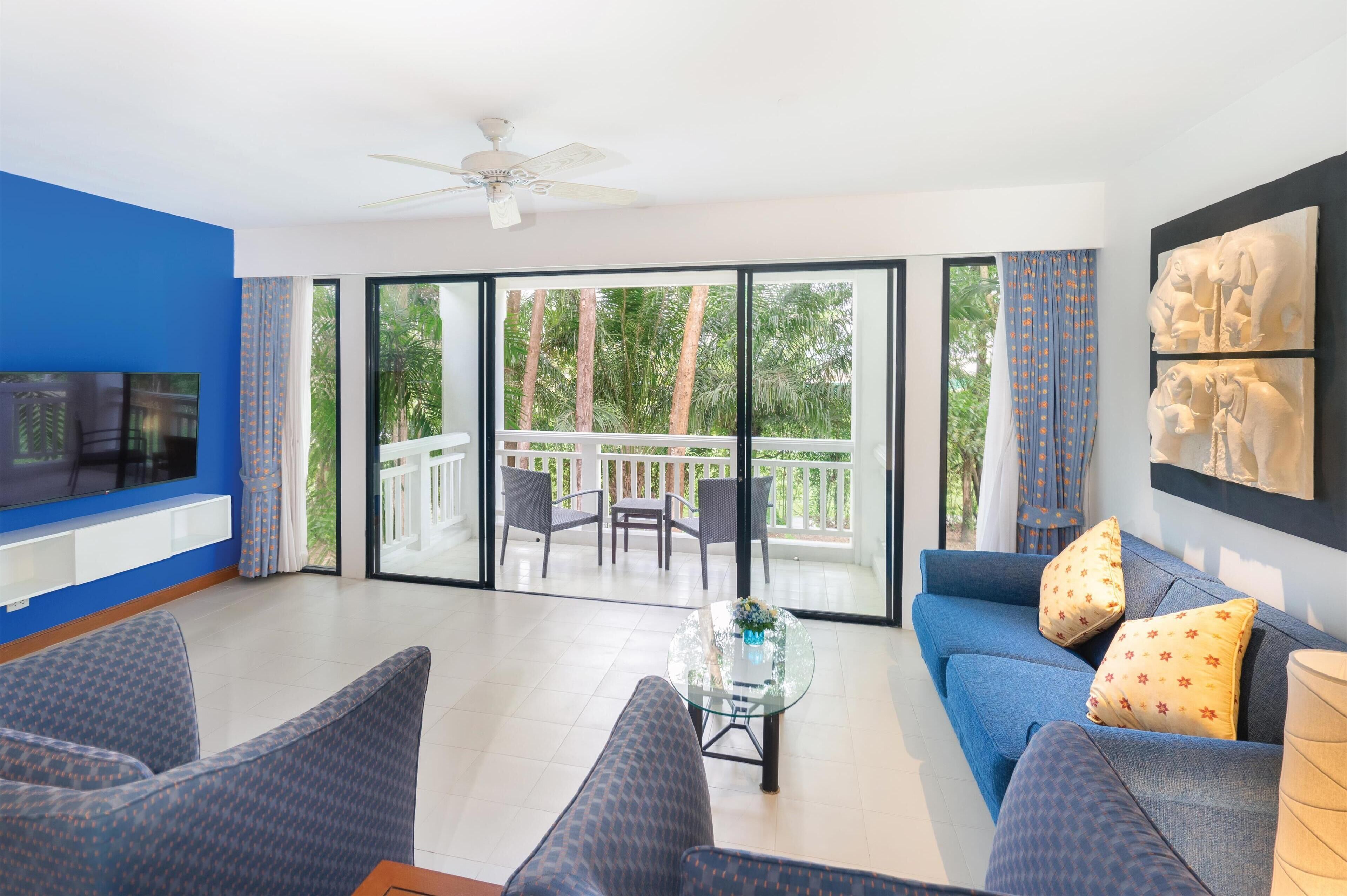 Premier-suite - 2 soveværelser - udsigt til golfbane | Udendørsområde