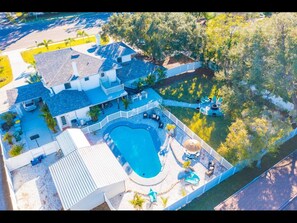 House, Multiple Bedrooms, Private Pool, Pool View | Pool | Outdoor pool - 8 Bdrm Mansion 10 Mn To Honeymoon Island Beach (Palm Harbor)