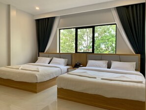 Family Quadruple Room, 2 Queen Beds | Free WiFi, bed sheets, wheelchair access - Nico's Hotel and Sky Bar (Siem Reap)