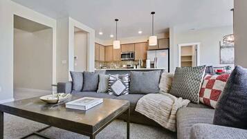 TV, fireplace, offices