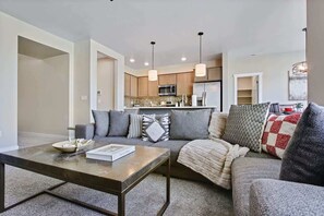 TV, fireplace, offices - 4 Bedroom Home with Full Office Space and Hot tub! (Meridian)