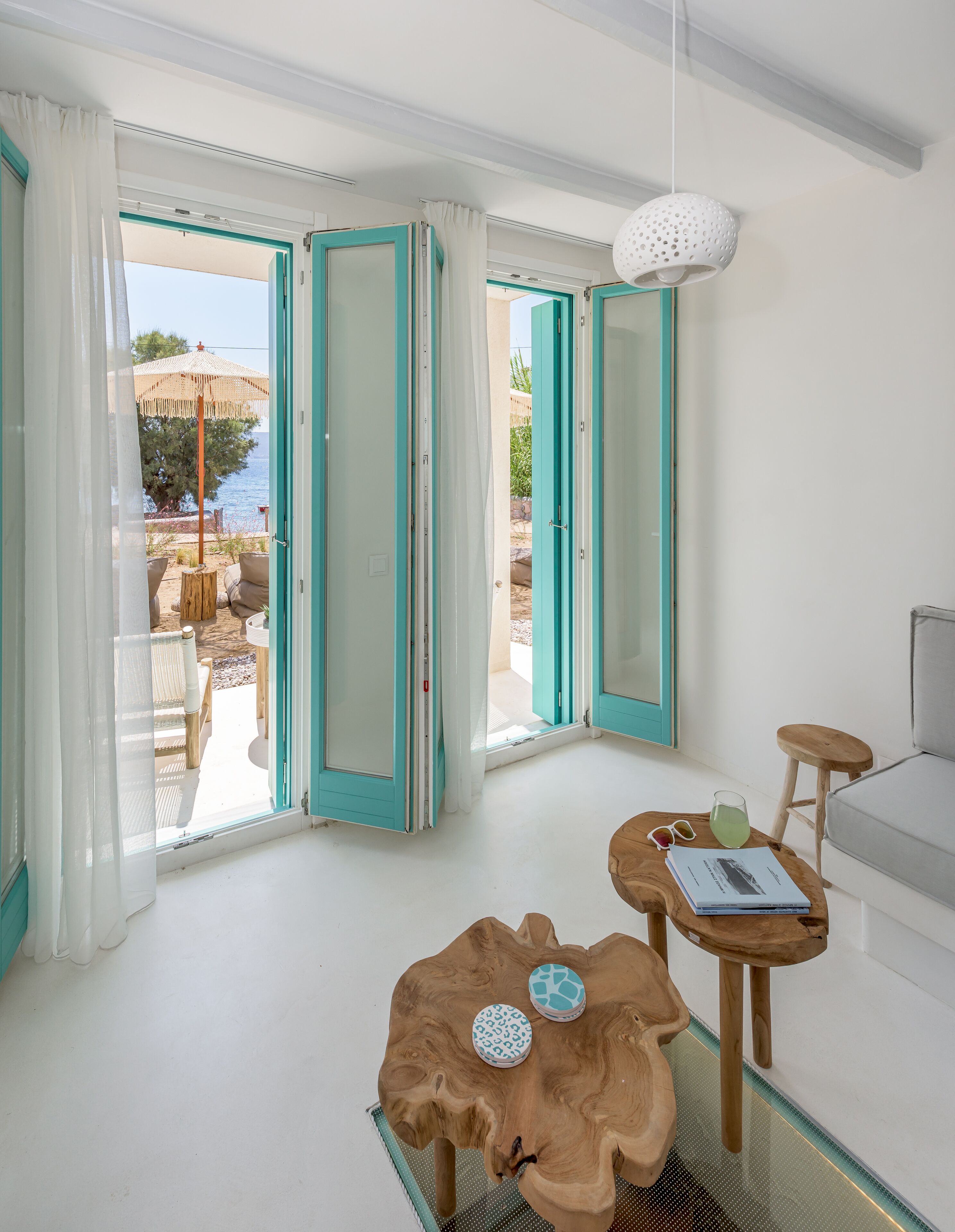 Beachfront Boutique Houses (Turquoise) | Living area | LCD TV