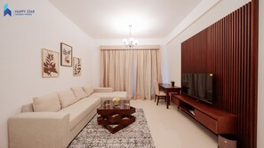 Living area - Unwind in Luxurious 2 BR near Mall of the Emirates (Dubai)