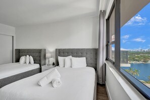 2 makuuhuonetta, silitysrauta/-lauta, vauvan matkasänky, ilmainen Wi-Fi