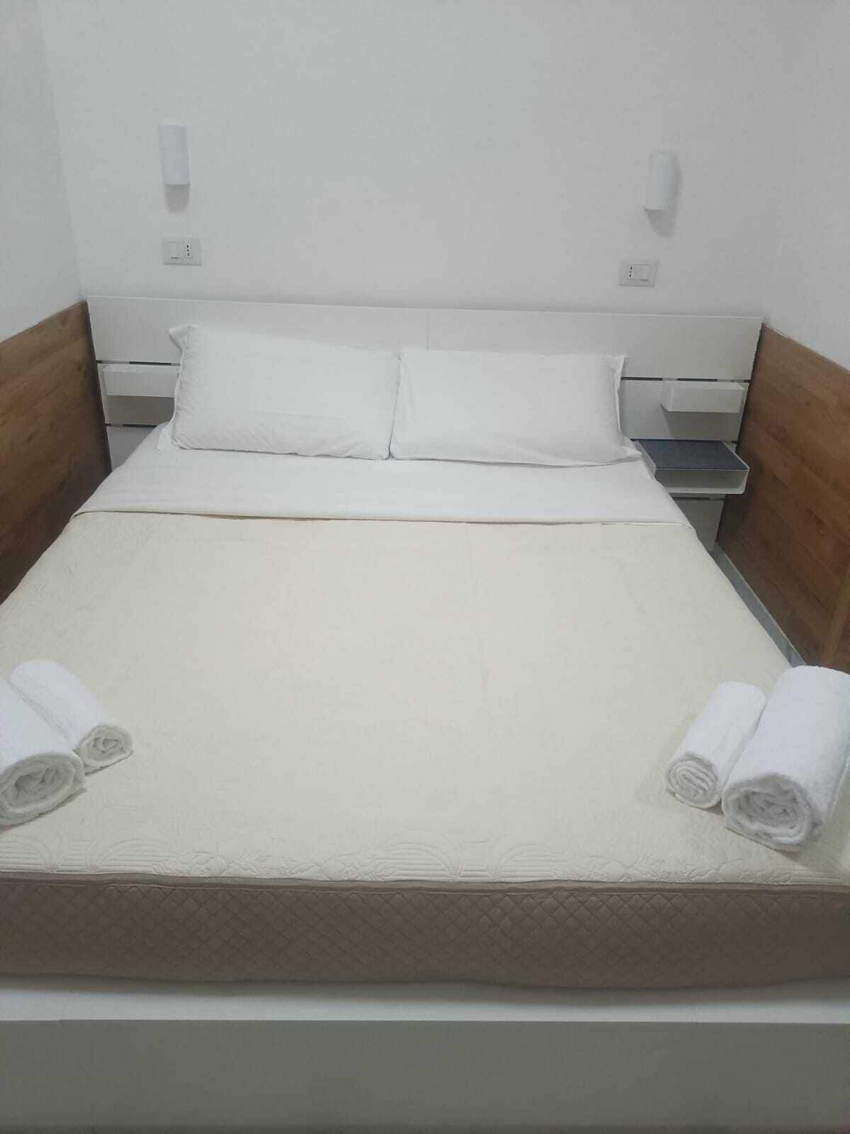 Hypo-allergenic bedding, individually furnished, laptop workspace