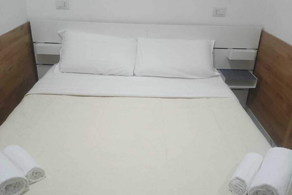 Hypo-allergenic bedding, individually furnished, laptop workspace