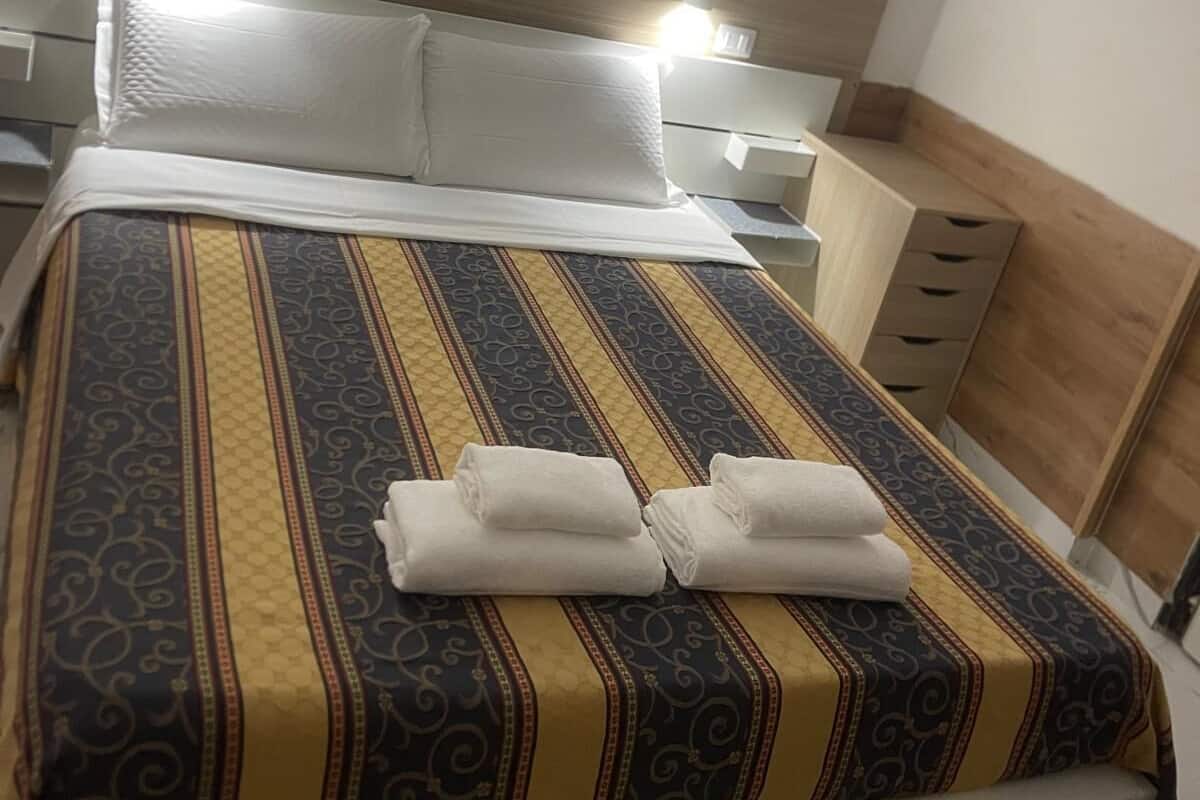 Hypo-allergenic bedding, individually furnished, laptop workspace