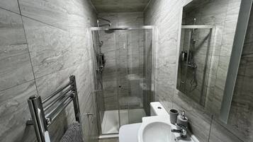 Towels, soap, toilet paper