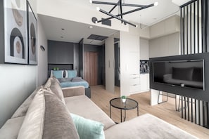 Deluxe Apartment | Living area - MARGI Smart Apartment  (Szczecin)