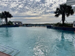 A heated pool - Brand New Custom Beach House (Galveston)