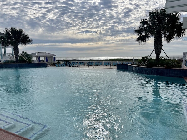 Una piscina riscaldata