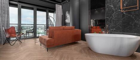 Departamento | 1 habitación, tabla de planchar con plancha y ropa de cama