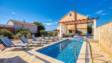 Family Villa, Multiple Bedrooms (Coastal Paradise Villa with Pool) | Pool | Seasonal outdoor pool