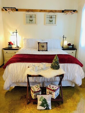 1 bedroom, iron/ironing board, bed sheets